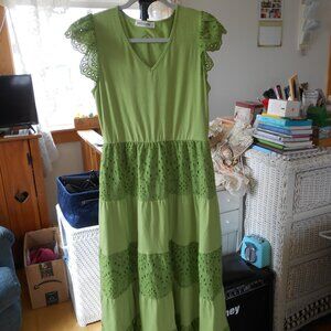 GRACE KARIN MAXI DRESS-COTTON BLEND-WOMENS SIZE SMALL